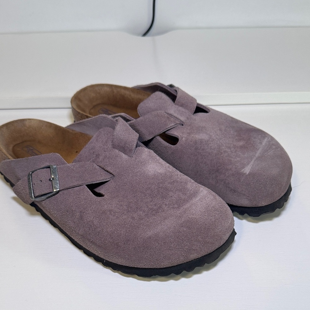 Birkenstock Boston Women's Suede Clog- Purple